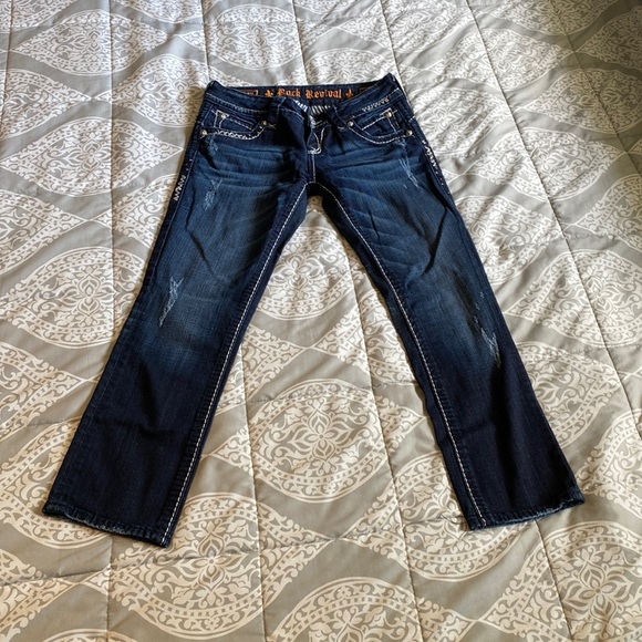 Rock Revival size 26 Stephanie easy Capri - Picture 1 of 7